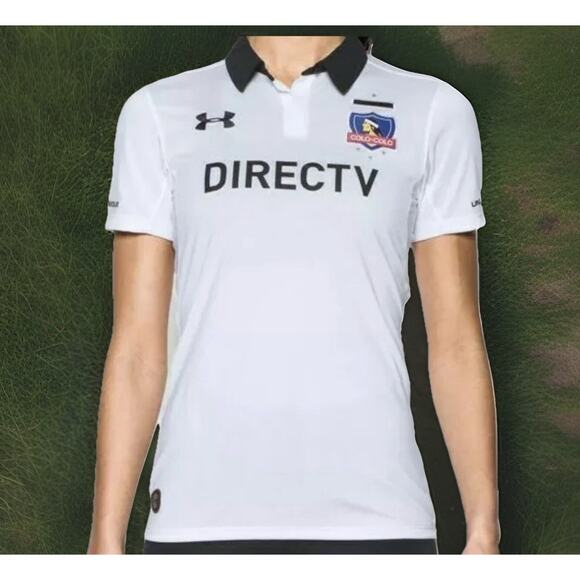 Under Armour Colo Colo Chile Home Soccer Jersey Womens Size Large NEW FAST SHIP - Picture 1 of 9